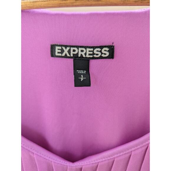 Express Tank Top Blouse Shirt Size Small Pink Women's Adjustable - Picture 2 of 7